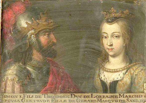 Simon Ier de Lorraine avec Adélaïde de Louvain